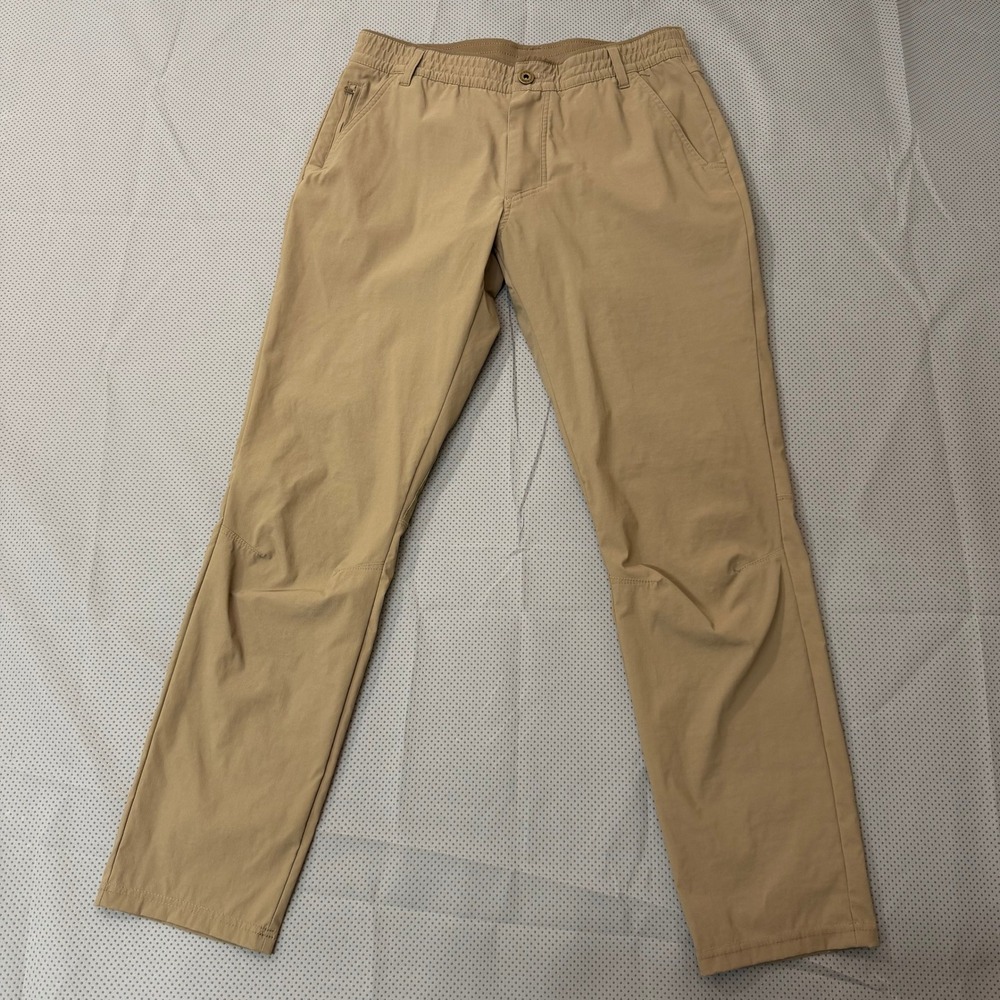 KUHL Renegade Recon Pants Men 34x32 Khaki Tan Duralux Stretch Hiking Outdoor